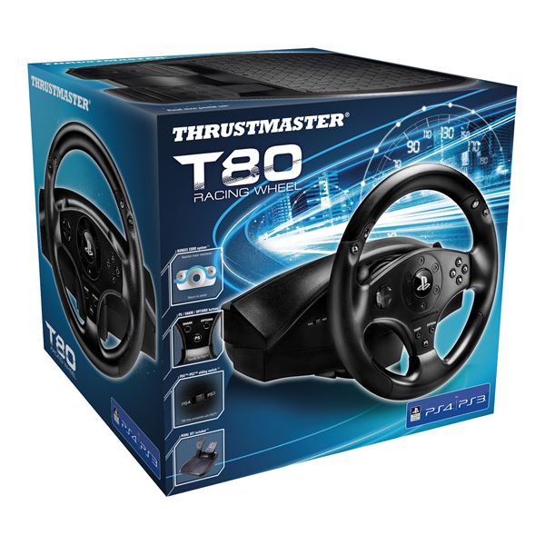 Pack volant et pédalier T80 RW pour PS4 Thrustmaster