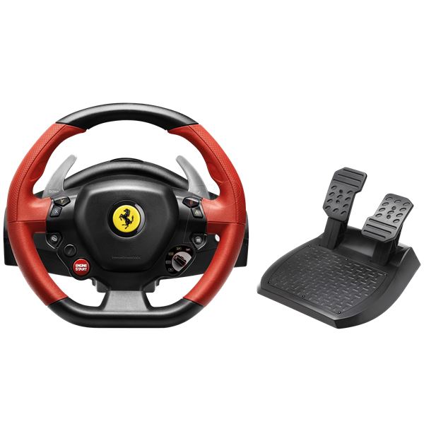 Pack volant et pédalier Ferrari 458 Spider pour XBOX Thrustmaster