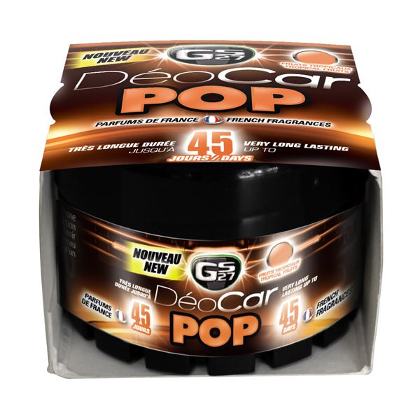 Désodorisant voiture fruits tropicaux DEOCAR POP GS27