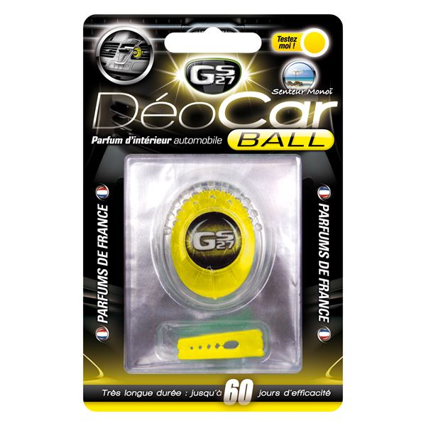Désodorisant voiture Monoï DEOCAR BALL GS27