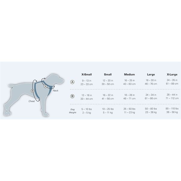 Harnais de sécurité pour chien voiture et marche Tru-Fit Smart KURGO taille XS