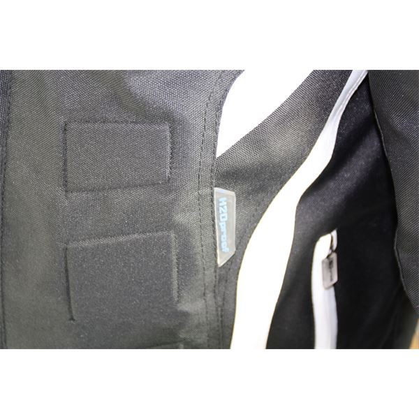 Veste moto tissu noir et blanc Urban Rider-Tec Taille S