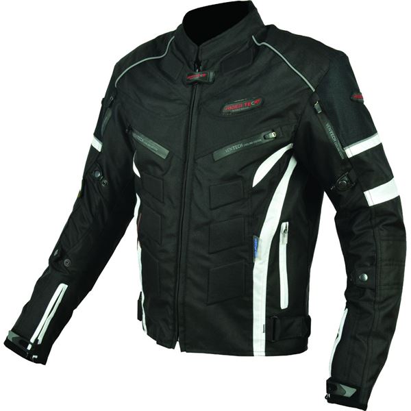 Veste moto tissu noir et blanc Urban Rider-Tec Taille M