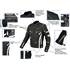 Veste moto tissu noir et blanc Urban Rider-Tec Taille M