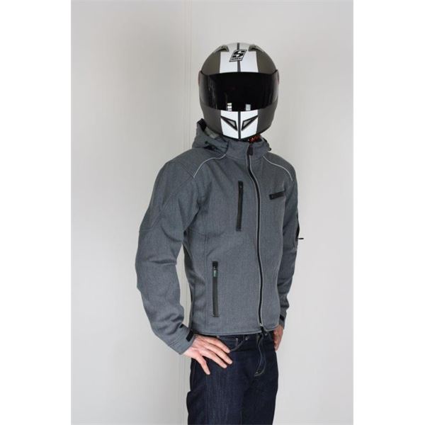 Veste moto softshell grise Rider-Tec Taille L