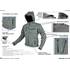 Veste moto softshell grise Rider-Tec Taille XL