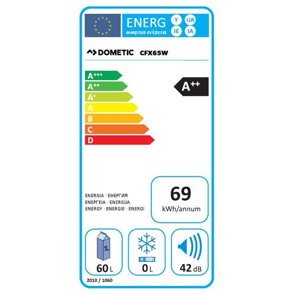 Réfrigérateur à compression 12/24/230 volts 60L DOMETIC Coolfreeze CFX65 A++