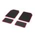 4 tapis de voiture moquette universels UNO rouge