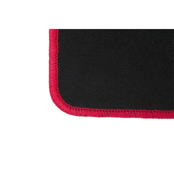 4 tapis de voiture moquette universels UNO rouge