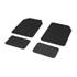 4 tapis de voiture moquette universels ganse bicolore grise