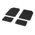 4 tapis de voiture moquette universels ganse bicolore blanche