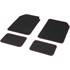 4 tapis de voiture moquette universels ganse bicolore rouge