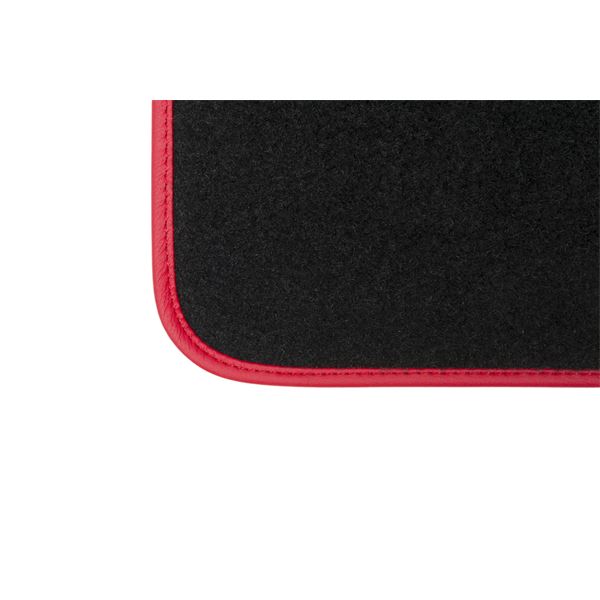 4 tapis de voiture moquette universels Aston rouge