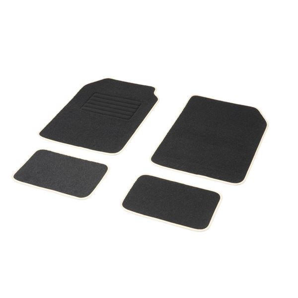 4 tapis de voiture moquette universels Aston beige