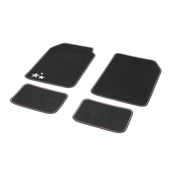 4 tapis de voiture moquette universels Glams paillette