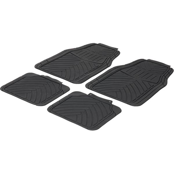 4 tapis de voiture PVC universels Easy Design pneu