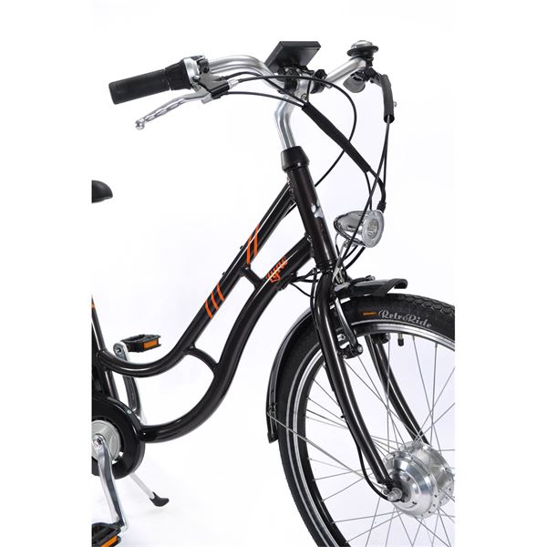 Vélo ville électrique femme Feu Vert Lyne taille 40 (S) Marron