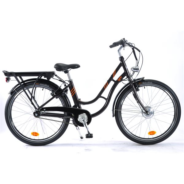 Vélo ville électrique femme Feu Vert Lyne taille 40 (S) Marron