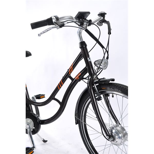 Vélo ville électrique femme Feu Vert Lyne taille 40 (S) Marron