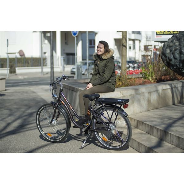 Vélo ville électrique femme Feu Vert Lyne taille 40 (S) Marron