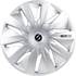 4 Enjoliveurs LAZIO ARGENT 14 pouces SPARCO