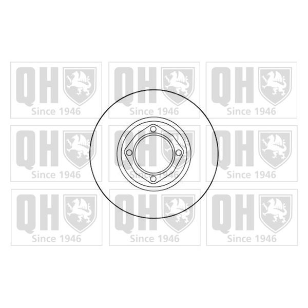 1 disque de frein avant Quinton Hazell BDC1004