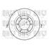 1 disque de frein avant Quinton Hazell BDC3142
