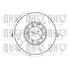 1 disque de frein avant Quinton Hazell BDC3305