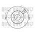 1 disque de frein avant Quinton Hazell BDC3457