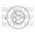 1 disque de frein avant Quinton Hazell BDC3505