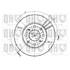 1 disque de frein avant Quinton Hazell BDC3525