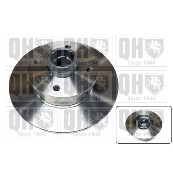 1 disque de frein arrière Quinton Hazell BDC3712