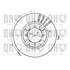 1 disque de frein avant Quinton Hazell BDC3955