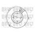 1 disque de frein avant Quinton Hazell BDC4358