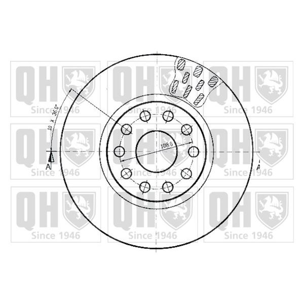 1 disque de frein avant Quinton Hazell BDC4501