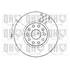 1 disque de frein avant Quinton Hazell BDC4501