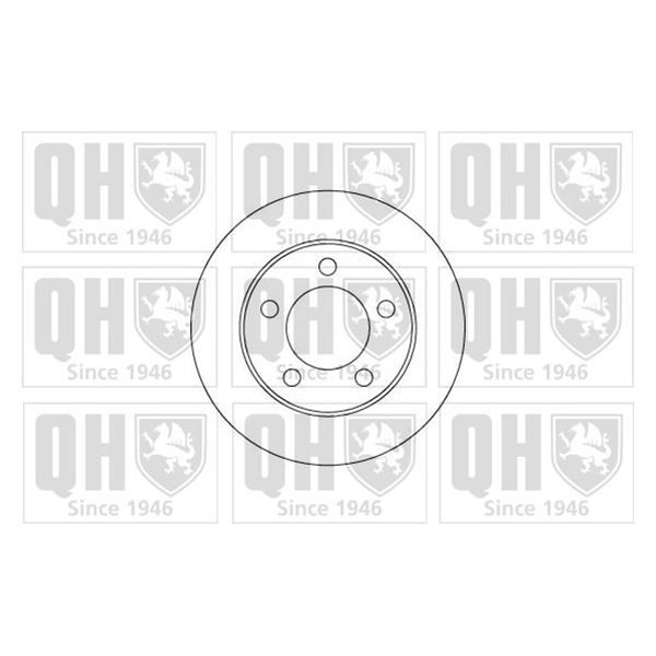 1 disque de frein avant Quinton Hazell BDC4559