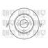 1 disque de frein avant Quinton Hazell BDC4577