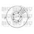1 disque de frein avant Quinton Hazell BDC4583