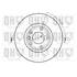 1 disque de frein avant Quinton Hazell BDC4647