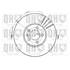 1 disque de frein avant Quinton Hazell BDC4735