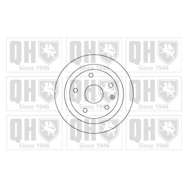 1 disque de frein arrière Quinton Hazell BDC4765
