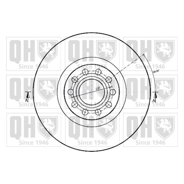 1 disque de frein avant Quinton Hazell BDC4788