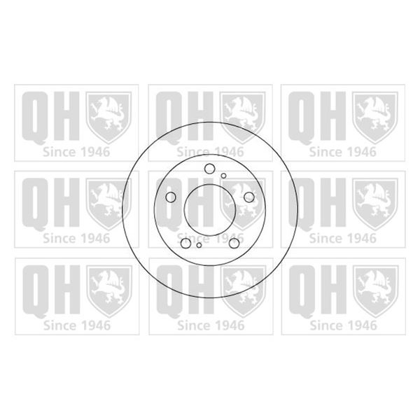 1 disque de frein avant Quinton Hazell BDC4891