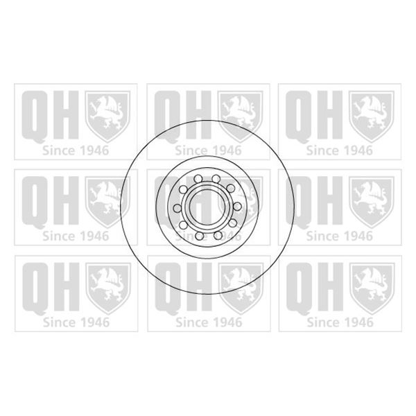 1 disque de frein avant Quinton Hazell BDC5009