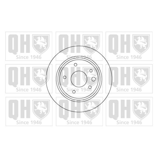 1 disque de frein arrière Quinton Hazell BDC5032