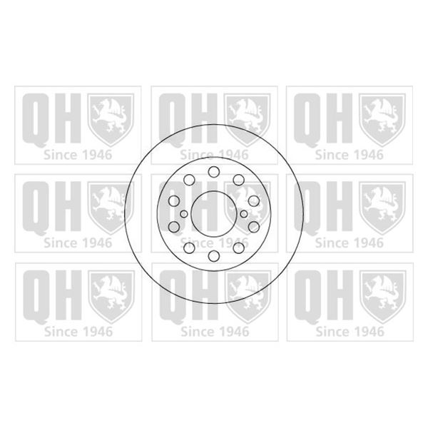 1 disque de frein arrière Quinton Hazell BDC5077