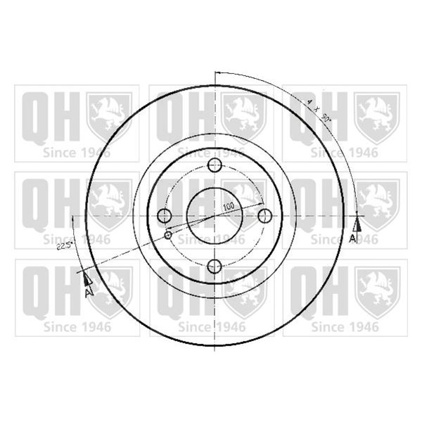 1 disque de frein avant Quinton Hazell BDC5149
