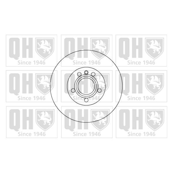 1 disque de frein avant Quinton Hazell BDC5198