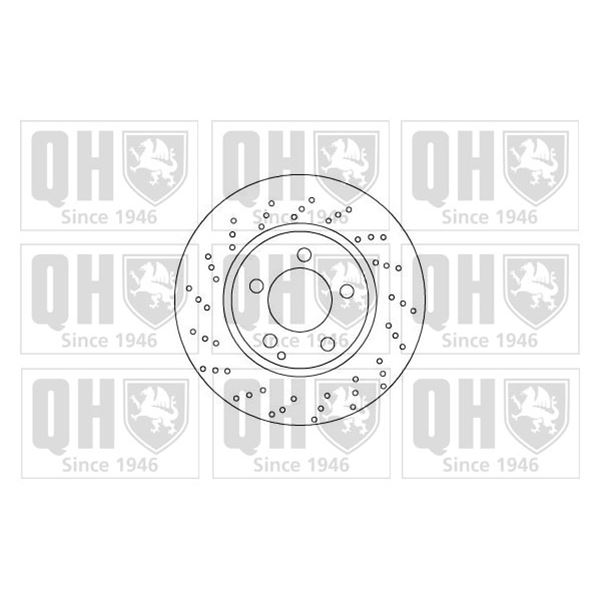 1 disque de frein avant Quinton Hazell BDC5208